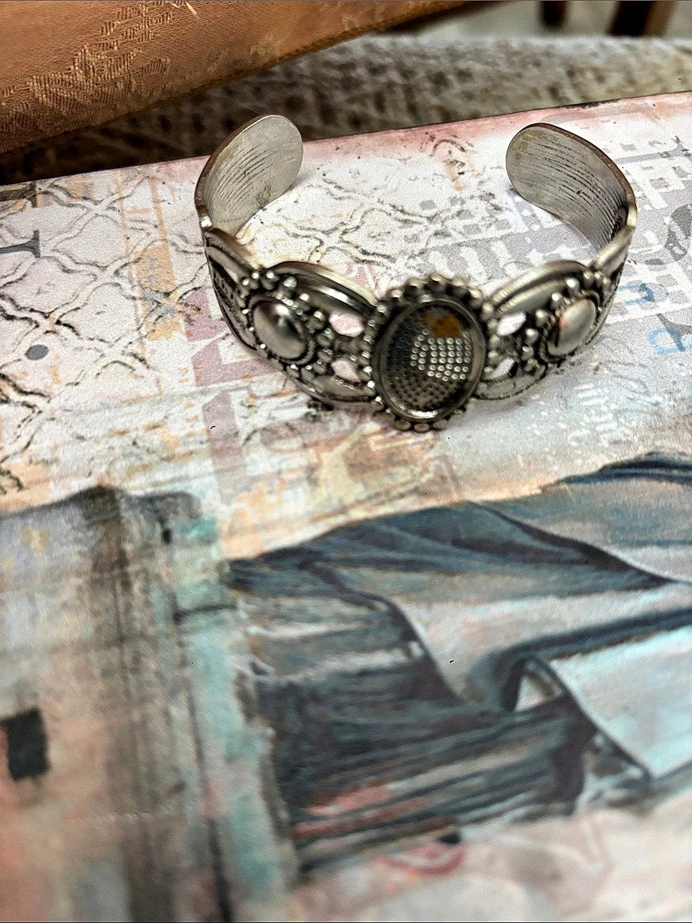 Silver-Tone Cuff Bracelet